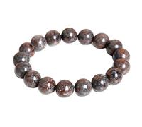 Joyas Minerales Yooperlit-Armband - 100% echte Natursteine | Bequem & elegant | Elastische koreanische Schnur | Inkl. Geschenkbox (Yooperlit, 8mm)