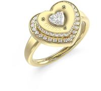 Guess Schmuck Damenring Herz Pave Goldfarben JUBR05552JWYG