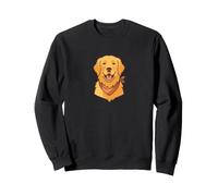 Joyful Golden Retriever Hunde-Halstuch, Porträt, Hunde-Liebhaber-Kunst Sweatshirt