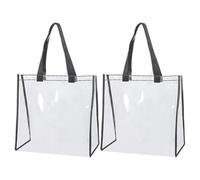 Joygoodta Durchsichtige Tasche für Stadionveranstaltungen, 2 Stück, durchsichtige Tragetaschen, wasserdichte, PVC-zugelassene Konzerttasche für Outdoor-Fitness-Sportfestivals, Damen und Her