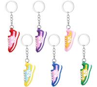 JOYOLA 6 Stück Sneaker Sport Schlüsselanhänger, Mini Basketball Sneaker Schlüsselanhänger, Fußball Sneaker Schlüsselanhänger, Partygeschenke für Kinder