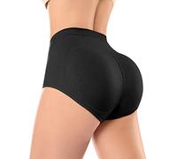 Joyshaper Damen Po Push Up Unterhose Butt Lifter Höschen Figurformende Miederslip Hip Enhancer Shapewear Unterwäsche, Schwarz/Beige S-XL