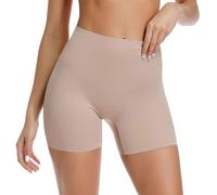 Joyshaper Unterhosen Damen Unter Rock Kurze Hose Anti Chafing Shorts Anti Scheuer Leggings Radlerhose Unterziehhose Miederhose Miederslip Miederpants Nahtlose Unterwäsche Beige XL