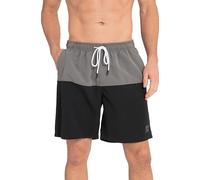 JP 1880 Badeshorts, Beachwear, Elastikbund, zweifarbig schwarz XL 811754100-XL