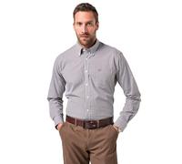 JP 1880 Hemd, Business, Vichy-Karo, bis 8XL, Comfort Fit, Easycare Shirt, kaffeebraun, 56