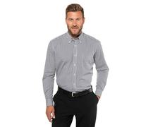 JP 1880 Herren große Größen Übergrößen Menswear L-8XL Hemd, Business, Vichy-Karo, bis 8XL, Comfort Fit, Easycare schwarz L 722859130-L