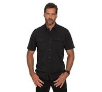 JP1880 Modern Fit Jerseyhemd schwarz, Einfarbig
