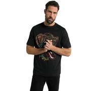 JP 1880 Herren T, Bandshirt, Rolling Stones, Halbarm, bis 8 XL Shirt, schwarz, 5XL