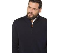 JP 1880 Herren große Größen Übergrößen Menswear L-8XL Stricktroyer, Stehkragen, Zipper, Langarm, bis 7 XL dunkel Marine 3XL 716842730-3XL