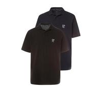 JP 1880 Herren große Größen Übergrößen Menswear L-8XL Poloshirts, Basic, 2er-Pack, Piqué, gekämmte Baumwolle schwarz 8XL 704317130-8XL