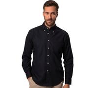 JP1880 Modern Fit Leinenhemd marine, Einfarbig