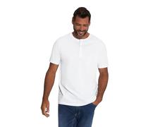 JP 1880 Herren große Größen Übergrößen Menswear L-8XL Henley, Basic, Knopfleiste, Halbarm weiß XL 726695209-XL
