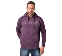 JP1880 Regular Fit Kapuzen Sweatshirt Dunkel Violett, Bedruckt