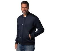 JP 1880 Herren große Größen Übergrößen Menswear L-8XL JP1880 College-Jacke, Scuba, Collegekragen, Zipper, bis 7 XL Navy blau 7XL 823654130-7XL