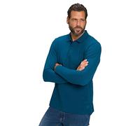 JP 1880 Herren große Größen Übergrößen Menswear L-8XL JP1880 Poloshirt, Basic, Langarm, Piqué, bis 8 XL blaugrün 6XL 799230768-6XL