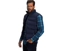 JP 1880 Herren große Größen Übergrößen Menswear L-8XL JP1880 Steppweste, Outdoor, Stehkragen, Zipper, bis 8 XL navy blau XXL 808144130-XXL