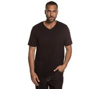 JP 1880 Herren große Größen Übergrößen Menswear L-8XL JP1880 T-Shirts, Basic, 2er-Pack, V-Ausschnitt, Halbarm, bis 8 XL schwarz 8XL 711318130-8XL