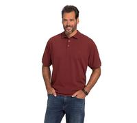 JP 1880 Herren Polo Bauchfit Poloshirts, Dunkel Kirschrot, 3XL