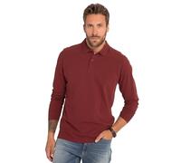 JP 1880 Herren große Größen Übergrößen Menswear L-8XL Poloshirt, Basic, Langarm, Piqué, bis 8 XL dunkel kirschrot 8XL 799230349-8XL