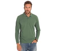 JP 1880 Herren große Größen Übergrößen Menswear L-8XL Poloshirt, Basic, Langarm, Piqué, bis 8 XL Kaktus 5XL 799230437-5XL