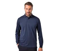 JP 1880 Herren große Größen Übergrößen Menswear L-8XL Poloshirt, Business, Langarm, Alloverdruck Navy blau 5XL 840698130-5XL
