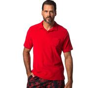 JP 1880 Herren große Größen Übergrößen Menswear L-8XL Poloshirt, Halbarm, Frottee, Cuba-Kragen Chilli rot 3XL 817090534-3XL