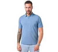 JP 1880 Herren große Größen Übergrößen Menswear L-8XL Poloshirt, Halbarm, Piqué, Jeanslook Light Blue 5XL 825512901-5XL