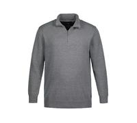 JP 1880 Herren große Größen Übergrößen Menswear L-8XL Stricktroyer, Stehkragen, Zipper, Langarm grau Melange 7XL 716842123-7XL