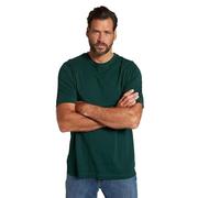 JP1880 Regular Fit T-Shirt Rundhals dunkelgrün, Einfarbig