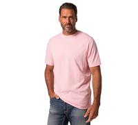 JP 1880 Herren große Größen Übergrößen Menswear L-8XL T-Shirt, Basic, Rundhals, gekämmte Baumwolle rosa 4XL 702558502-4XL