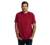 JP 1880 Herren große Größen Übergrößen Menswear L-8XL T-Shirt, Basic, Rundhals, gekämmte Baumwolle, bis 10 XL dunkelrot 5XL 702558540-5XL