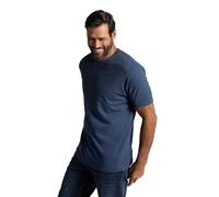 JP1880 Regular Fit T-Shirt V-Ausschnitt mittelblau, Einfarbig