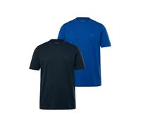 JP 1880 Herren große Größen Übergrößen Menswear L-8XL T-Shirts, Basic, 2er-Pack, Rundhals Kobaltblau XL 702637760-XL