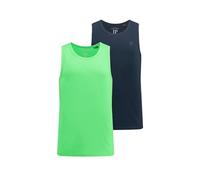 JP 1880 Herren große Größen Übergrößen Menswear L-8XL Tanktops, 2er-Pack, Basic, ärmellos, bis 8 XL neon grasgrün 4XL 796858429-4XL