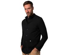 JP 1880 Herren große Größen Übergrößen Menswear L-8XL Trachtenjanker, FLEXNAMIC®, Trachten, Sweat, Stehkragen, Print schwarz 5XL 831320100-5XL
