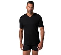 JP 1880 Herren große Größen Übergrößen Menswear L-8XL Unterhemd, Ärmel, Rippjersey, V-Ausschnitt schwarz 8XL 829409100-8XL