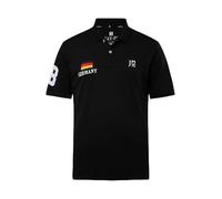 JP 1880 Herren Poloshirt FLEXNAMIC®, Fußball, Halbarm, Polokragen schwarz 3XL