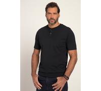 JP1880 Bauchfit T-Shirt Rundhals schwarz, Einfarbig
