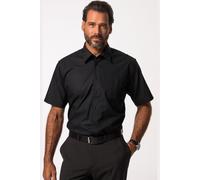 JP 1880 Herren große Größen Übergrößen Menswear L-8XL Hemd, Business, Halbarm, Variokragen, bis 8XL, Comfort Fit, Easycare schwarz 5XL 705178130-5XL