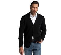 JP1880 Herren Stricksakko, Flexnamic®, Milano-Strick, Reverskragen, Bis 8 XL Strickjacken, Schwarz, 7XL EU