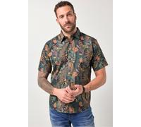 JP1880 Modern Fit Hemd Kurzarm dunkelbraun