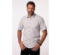 JP 1880 Herren große Größen Übergrößen Menswear L-8XL Hemd, Tracht, Halbarm, Kent Kragen, Modern Fit Kiesel 3XL 723283320-3XL