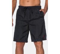 JP1880 Regular Fit Badehose schwarz, Einfarbig
