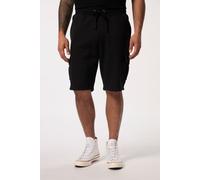 JP1880 Regular Fit Cargo Shorts schwarz, Einfarbig