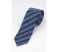 JP1880 Regular Fit Krawatte mittelblau, Gestreift