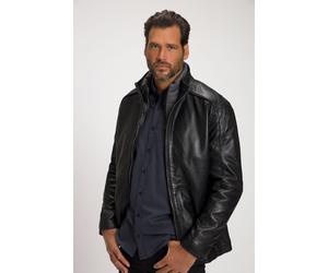 JP1880 Regular Fit Lederjacke schwarz, Einfarbig