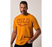 JP1880 Regular Fit T-Shirt Rundhals curry, Bedruckt