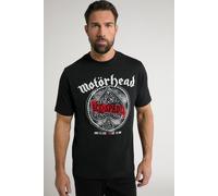 JP1880 Regular Fit T-Shirt Rundhals schwarz, Einfarbig