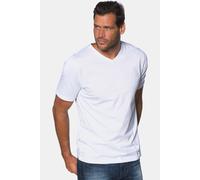 JP 1880 Herren große Größen Übergrößen Menswear L-8XL JP1880 T-Shirt, Basic, V-Ausschnitt, bis 8 XL schneeweiß 5XL 702415200-5XL