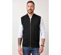 JP1880 Regular Fit Weste schwarz, Einfarbig
